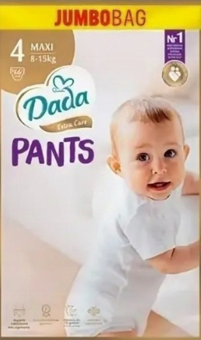 Pieluchomajtki DADA Extra Care Pants Maxi 4 (8-15kg) 66szt.