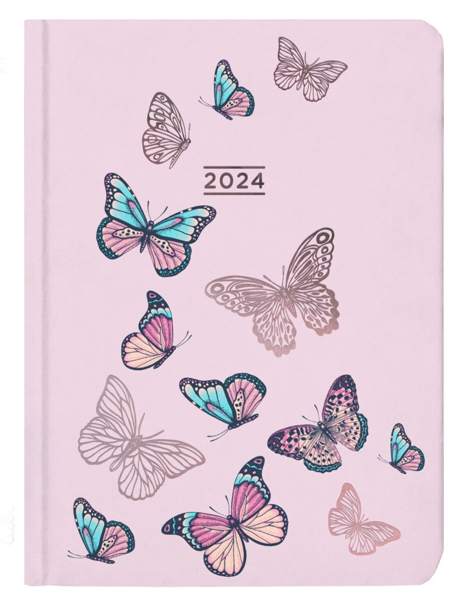 Kalendarz tygodniowy 2024 B6 Motyle ALBI