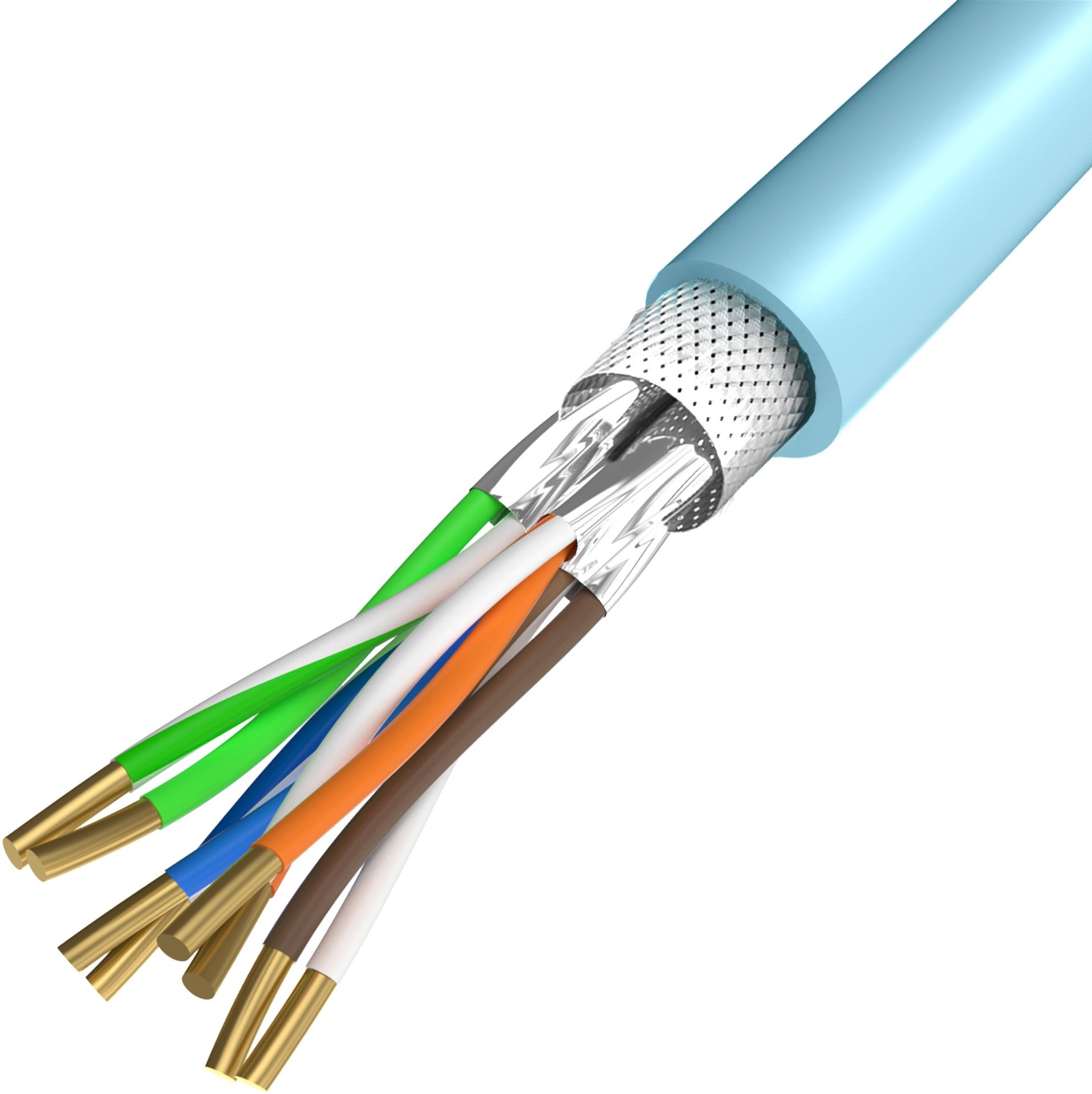 Unitek Skrętka LSZH Cat. 6a S/FTP 305m