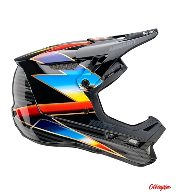 Kask full face 100% Aircraft Composite Helmet knox black