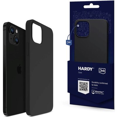 3mk Hardy Silicone MagCase do iPhone 15 Graphite