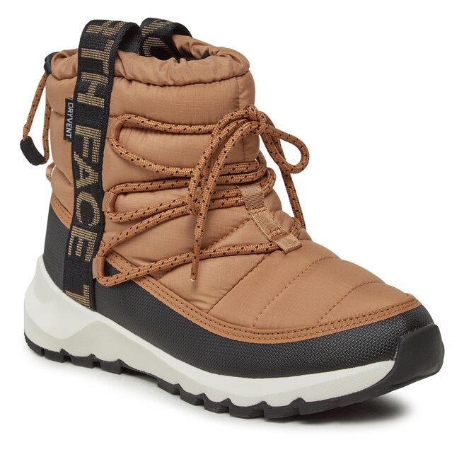 Śniegowce The North Face W Thermoball Lace Up WpNF0A5LWDKOM1 Almond Butter/Tnf Black