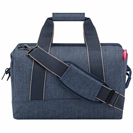 reisenthel Allrounder M Weekender Travel Bag 40 cm herringbone dark blue