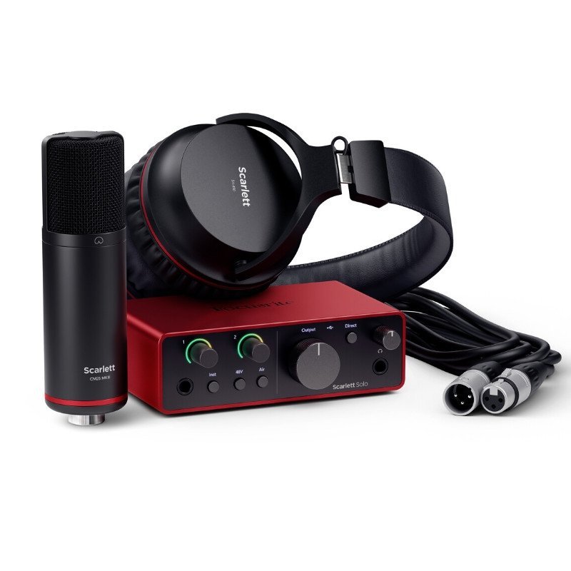 Focusrite Scarlett Solo Studio 4th Gen interfejs audio zestaw