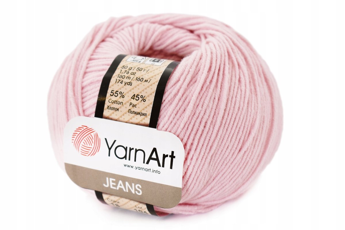 Włóczka YARNART JEANS 18 pudrowy róż