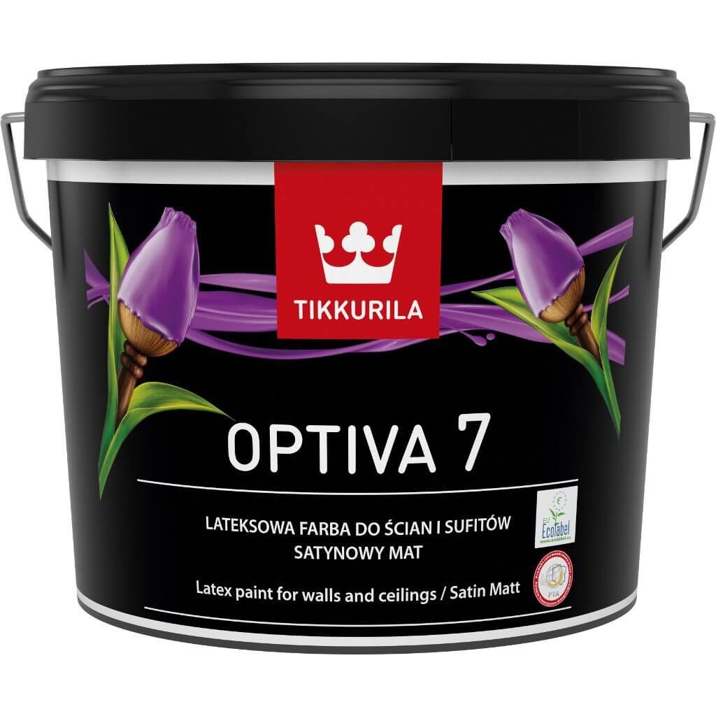 Farba do ścian i sufitów Optiva Satin 2,7l Baza C