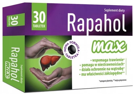 MBM Rapahol Max, Na wątrobę trawienie, 30 tab.