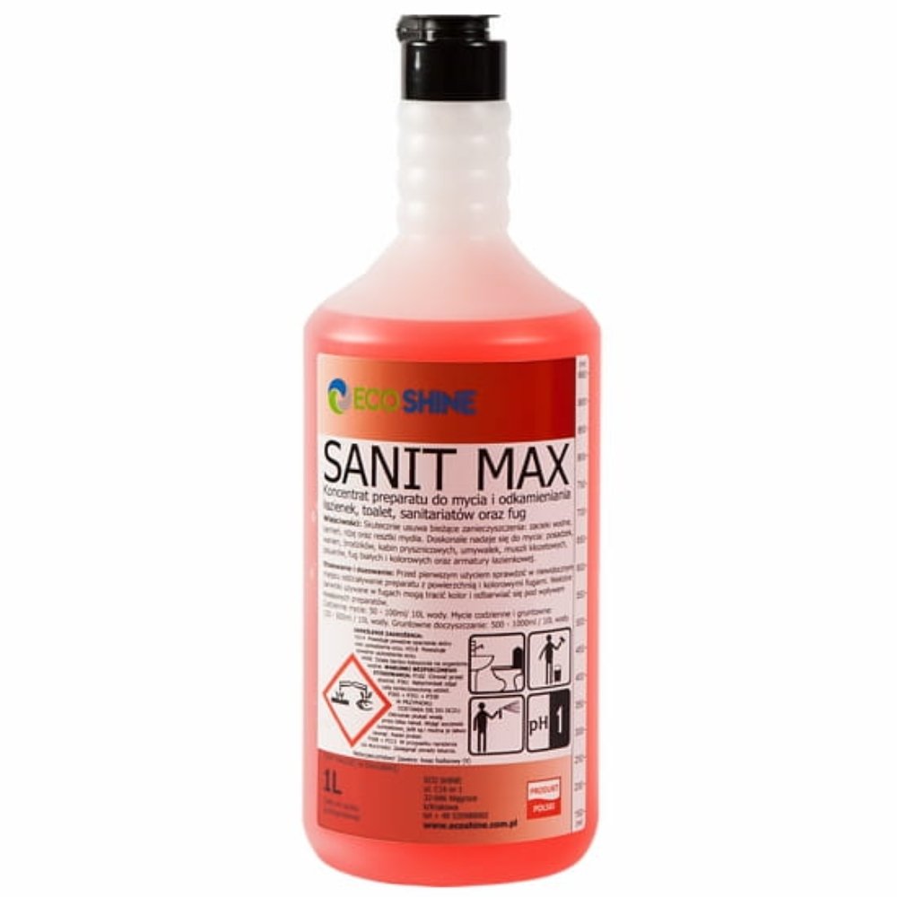 Eco Shine Sanit Max 1l koncentrat odkamienia myje