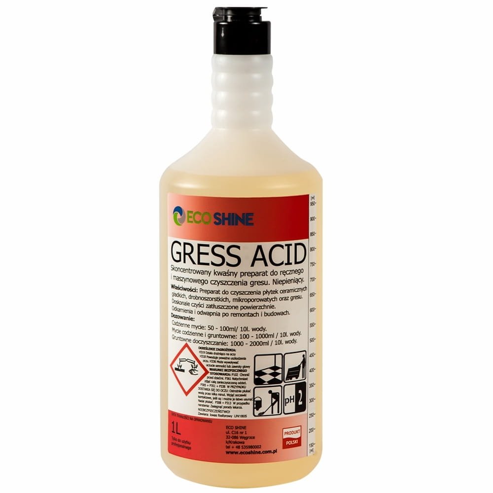 Eco Shine Gress Acid spec do gresu po remontach 1L