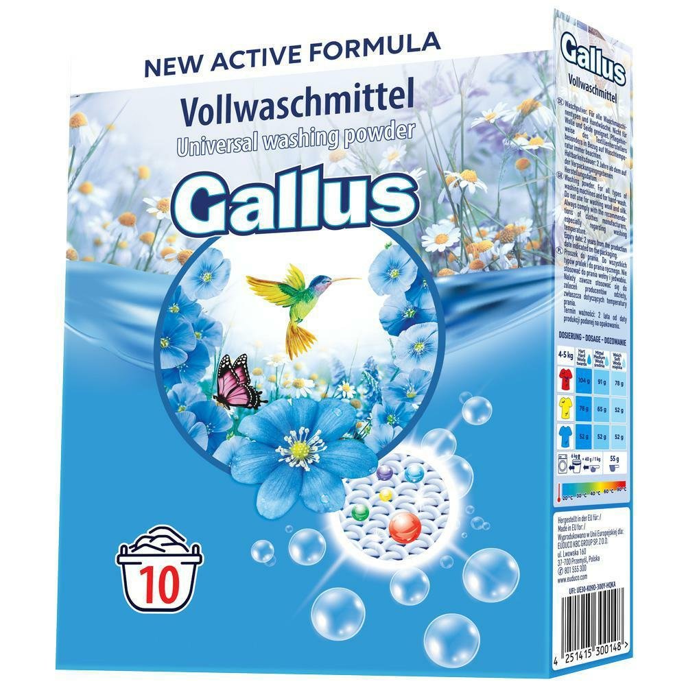 BioLife Gallus Proszek Do Prania Uniwersalny 650g 10 prań