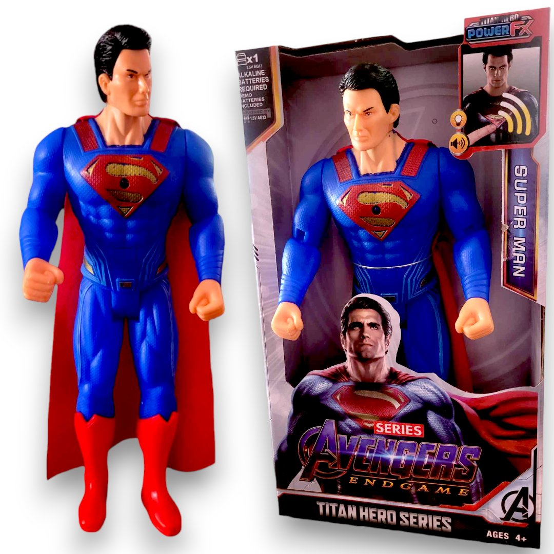 Superman Figurka Duża Ruchoma Dźwięk Avengers 30Cm