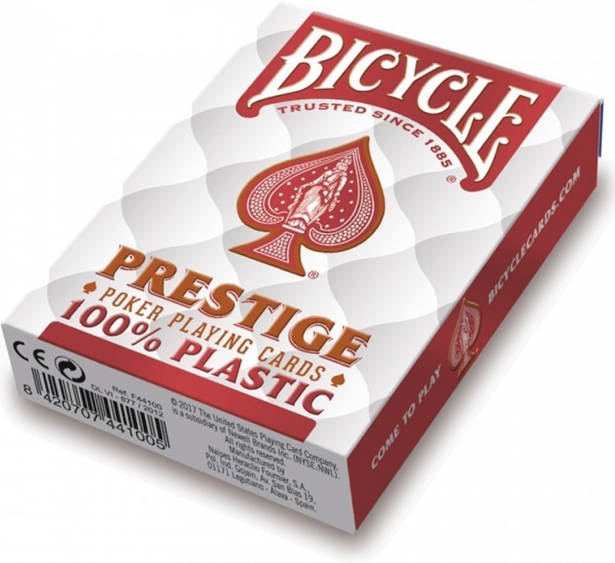 Bicycle Prestige Red (100% Plastic) - Karty Klasyczne