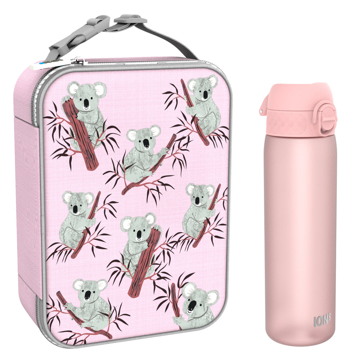 Zestaw Śniadaniowy Do Przedszkola Ion8 Koala 4: Lunchbag I8Lbpkoala I Butelka Ion8 I8Rf500Ros
