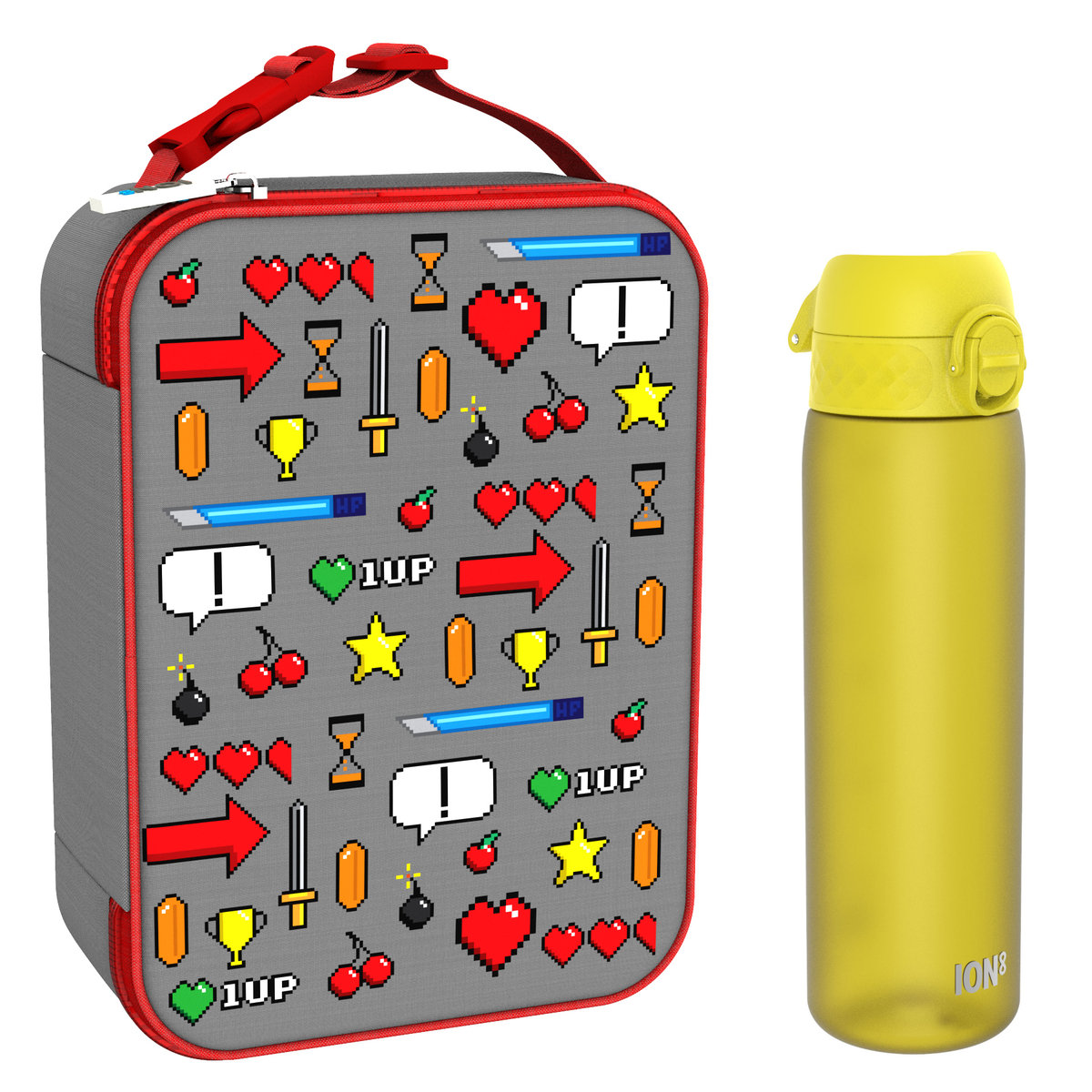 Zestaw Śniadaniowy Do Przedszkola Ion8 Game 2: Lunchbag I8Lbggame I Butelka Ion8 I8Rf500Yel
