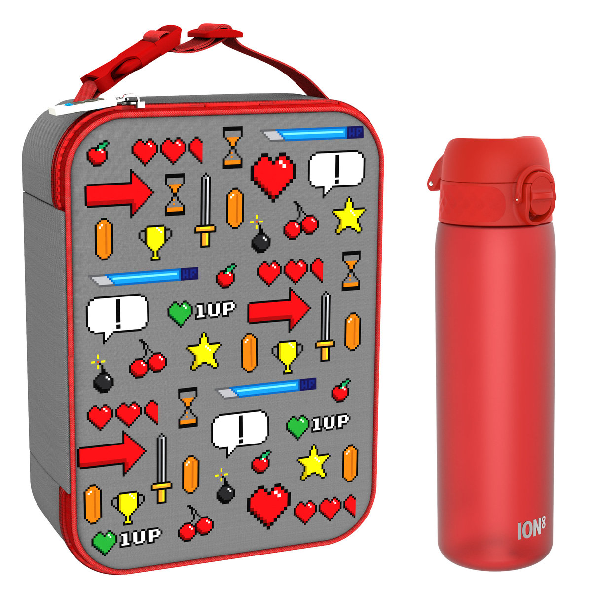Zestaw Śniadaniowy Do Przedszkola Ion8 Game 3: Lunchbag I8Lbggame I Butelka Ion8 I8Rf500Red