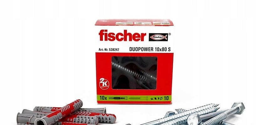 Fischer kołek 2 komponentowy Duo Power 10 X 80 S 80 MM 10 MM 538247 10 sztuki