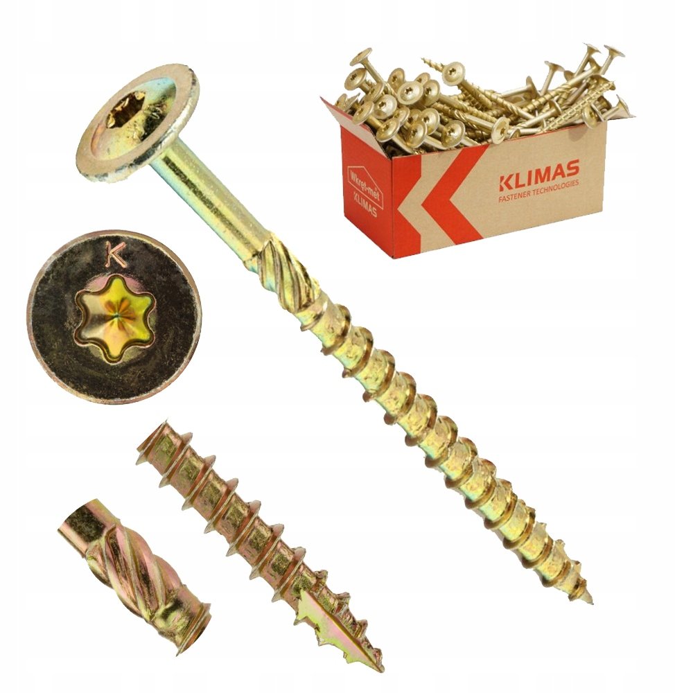 Wkręty Ciesielskie 8x140 Torx Łeb Talerzowy 50szt