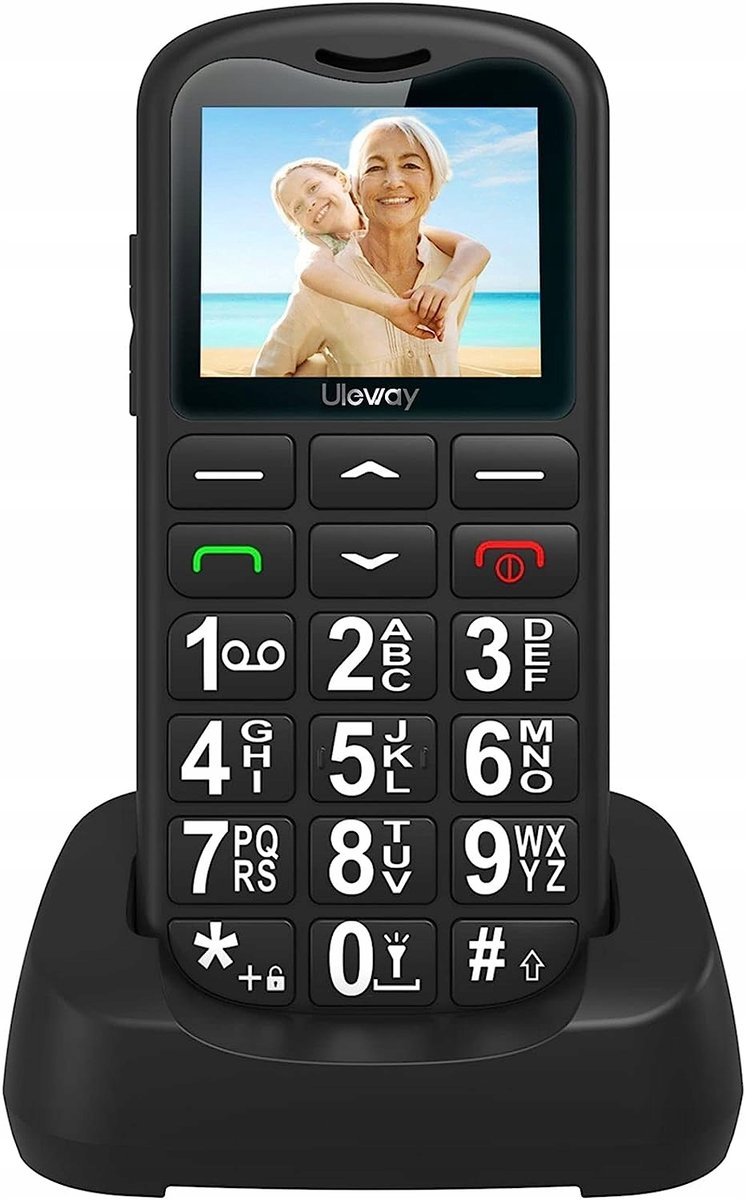 Uleway G180 Telefon Komórkowy Dla Seniorów Czarny