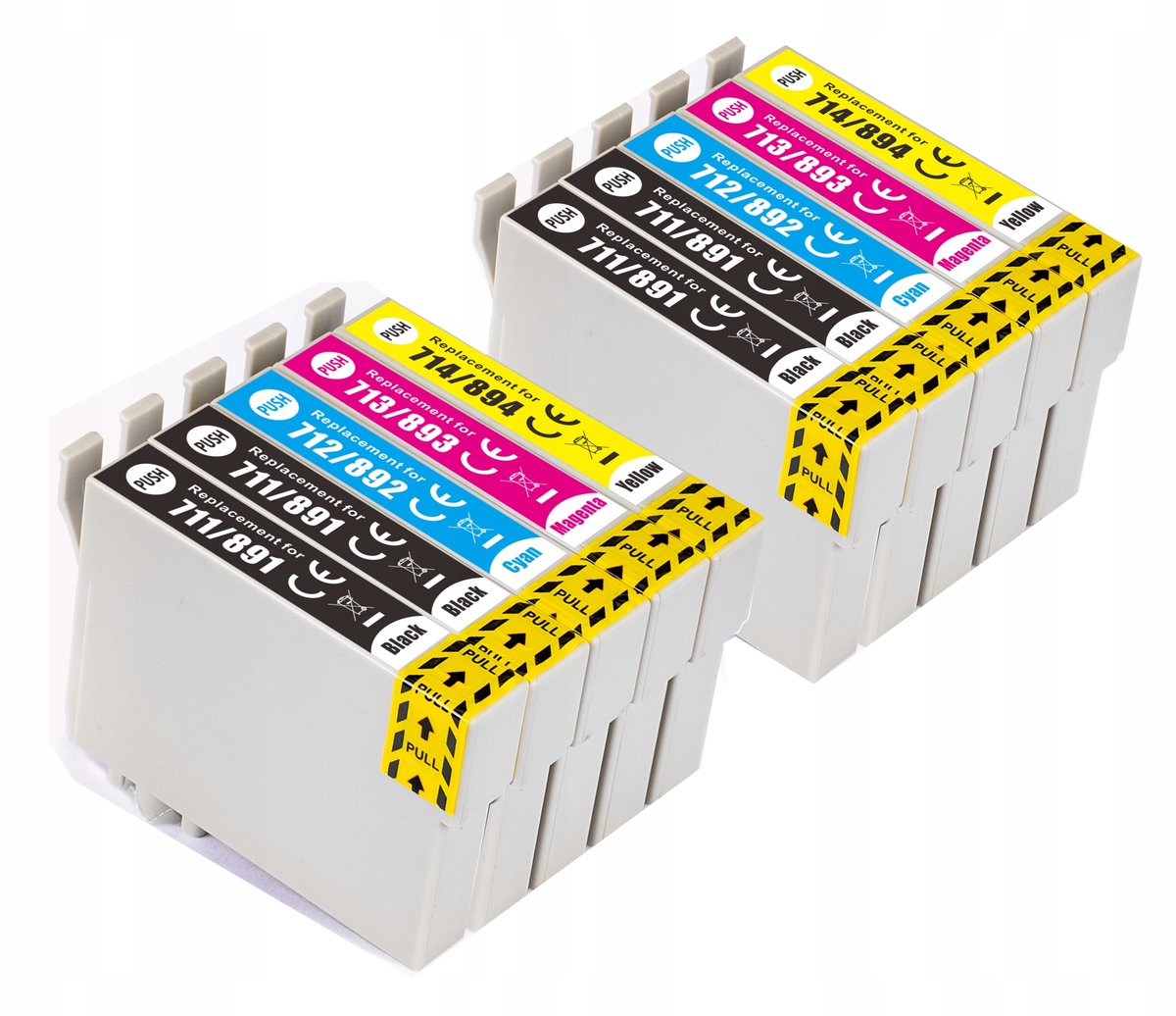 10X Tusze Do T0711 T0891 S21 D92 Sx100 Sx115 Sx210