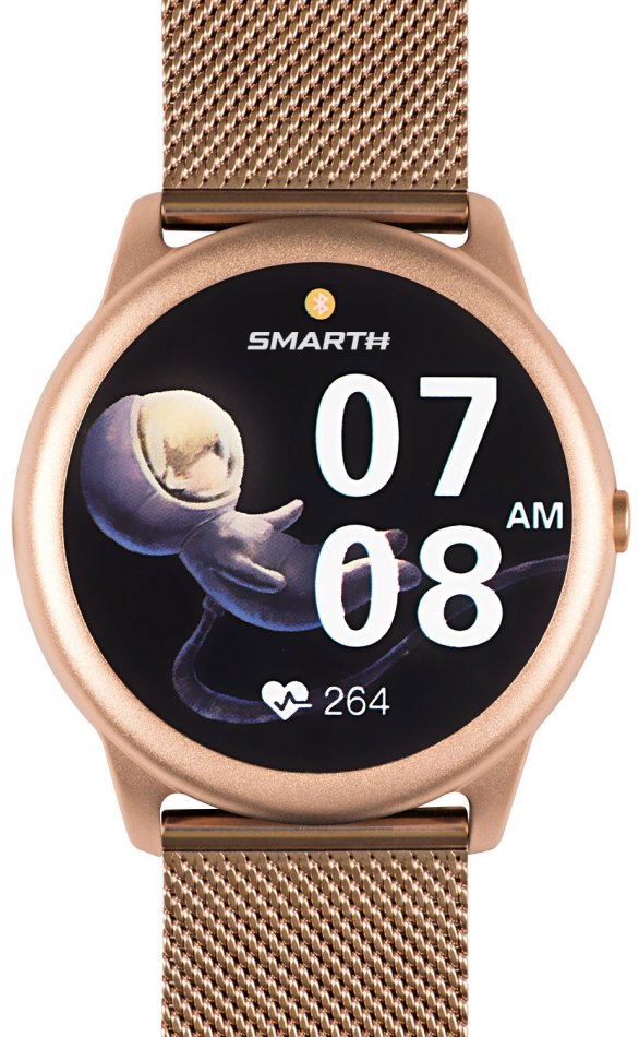 Smartwatch Damski Smarth R7R.Mr Złoty Sportowy