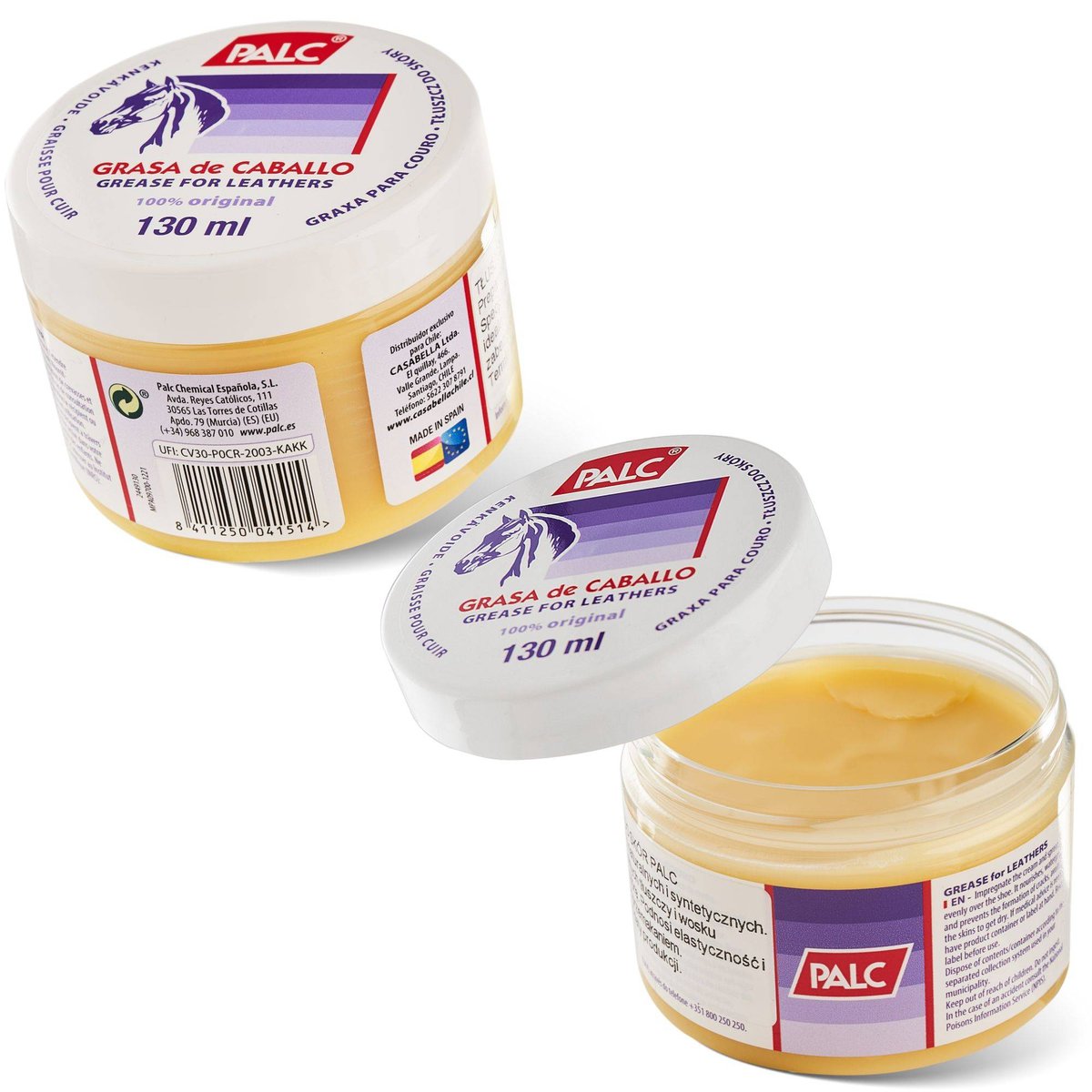 2x PALC TŁUSZCZ Z WOSKIEM 130ML BEZBARWNY