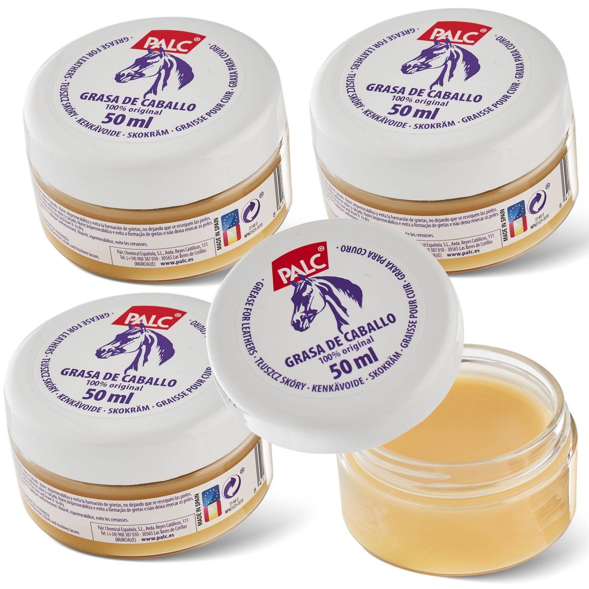 4x PALC TŁUSZCZ Z WOSKIEM 50ML BEZBARWNY