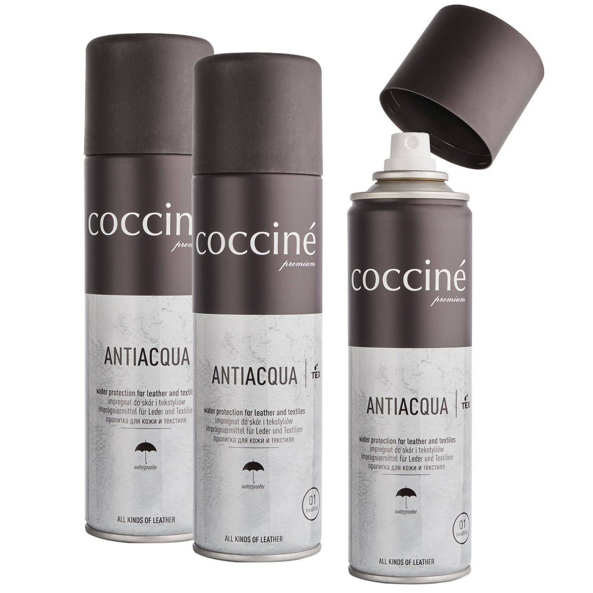 3x COCCINE IMPREGNAT ANTIACQUA BEZBARWNA 01 - 250 ml