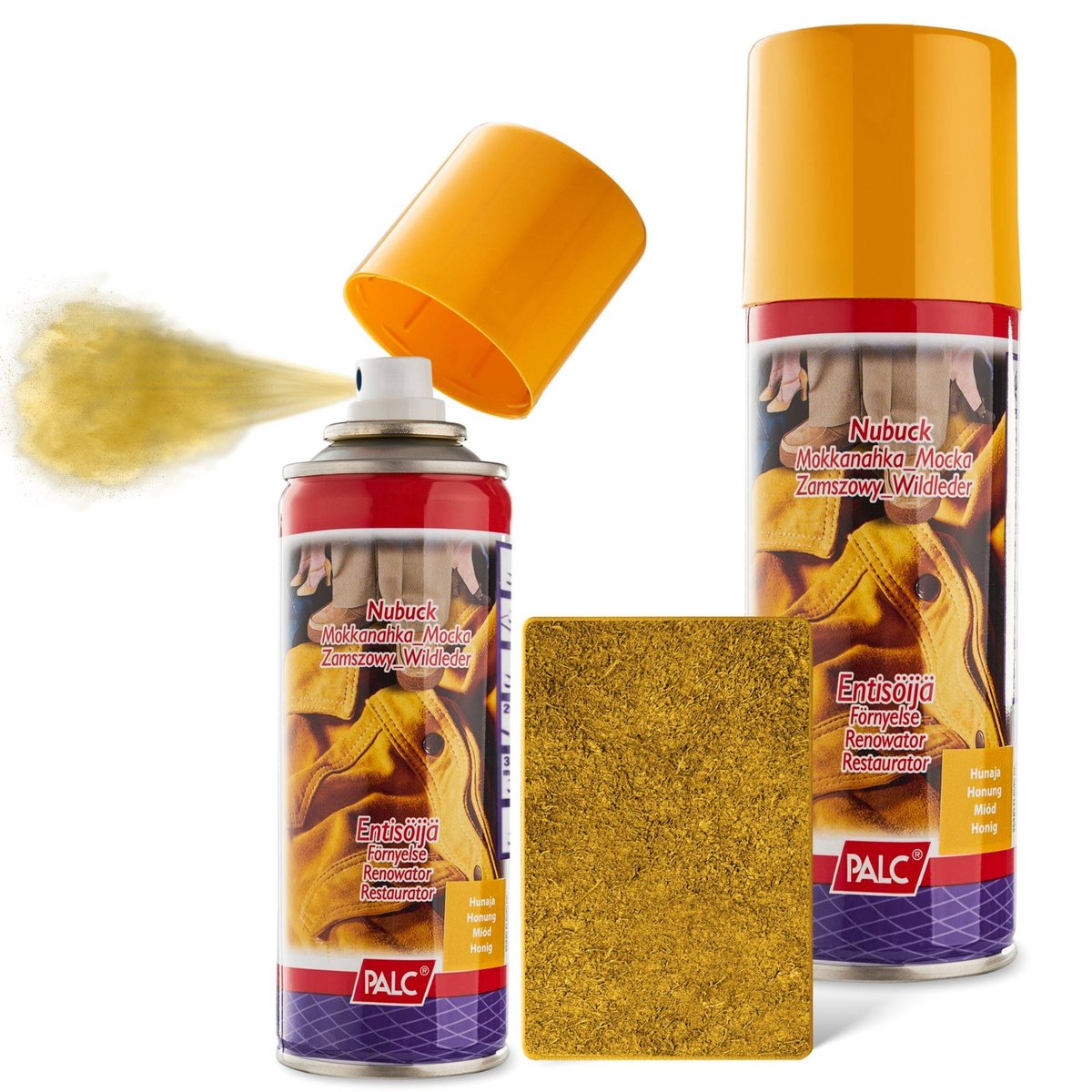 2x SPRAY DO ZAMSZU I NUBUKU PALC 200 ml MIODOWY