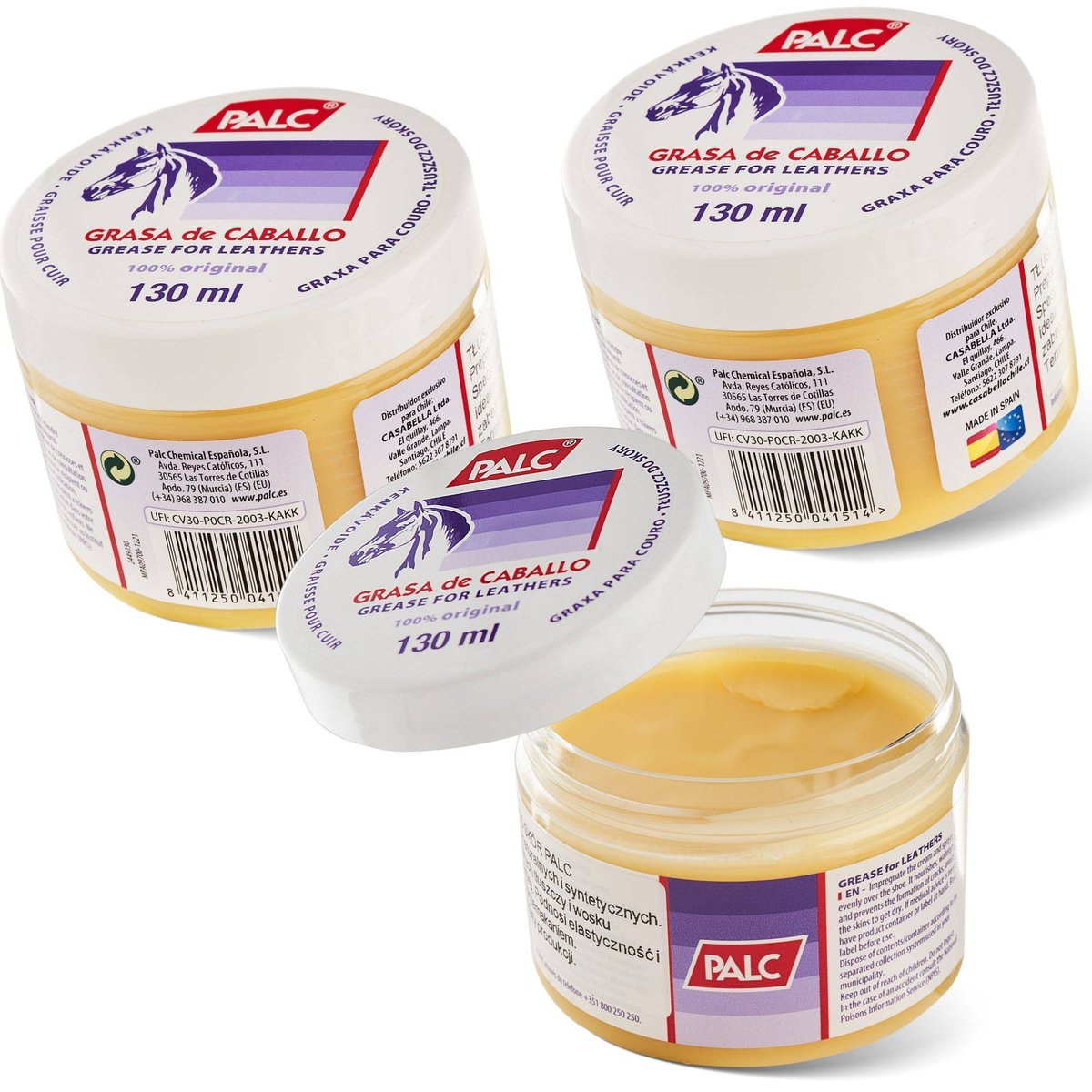 3x PALC TŁUSZCZ Z WOSKIEM 130ML BEZBARWNY