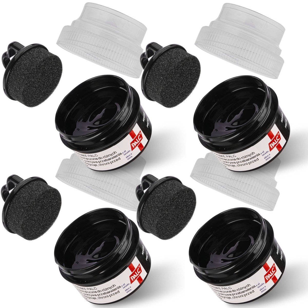 4x PALC PASTA Z APLIKATOREM 50ML CZARNA