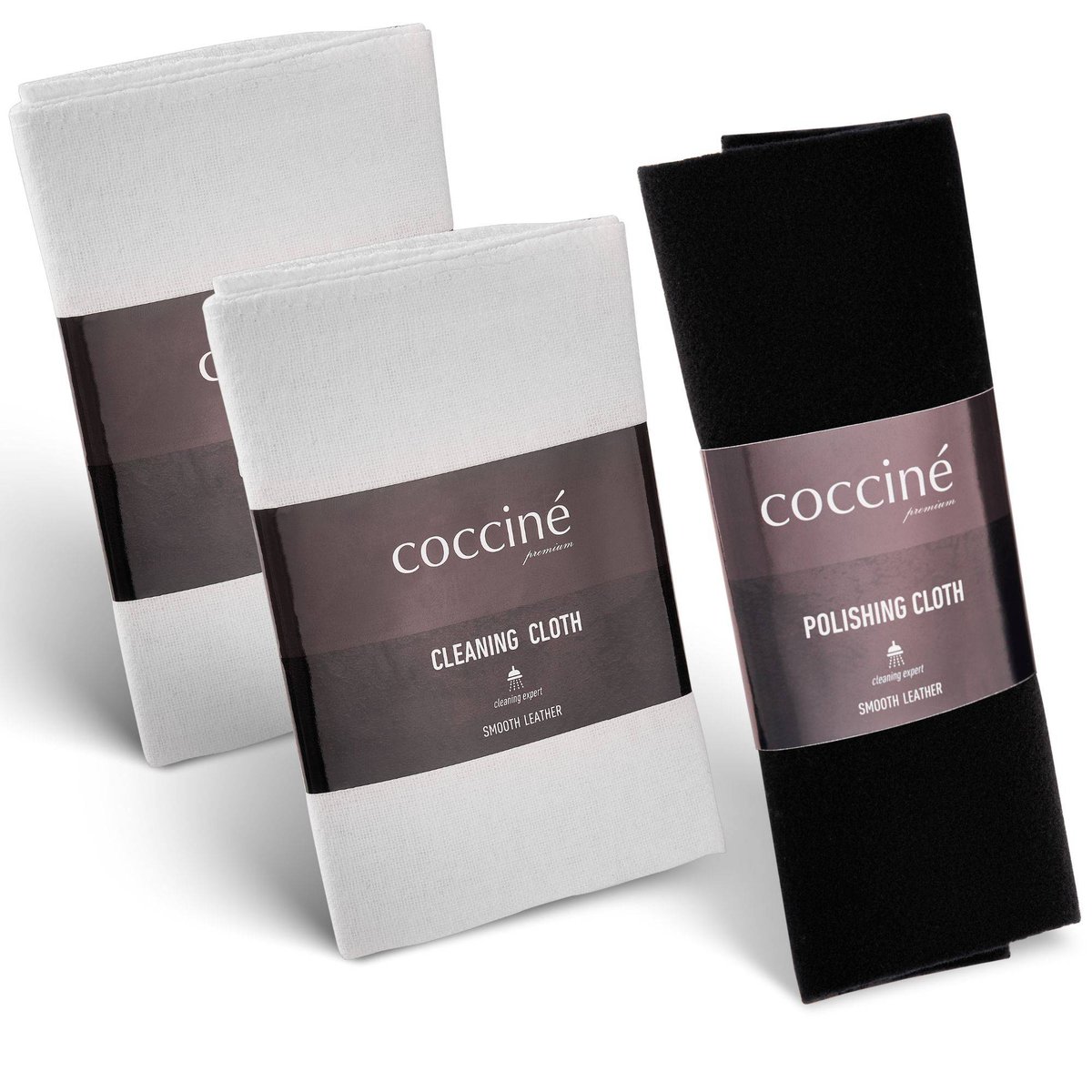 3W1 COCCINE POLISHING CLOTH + 2X CLEANING CLOTH