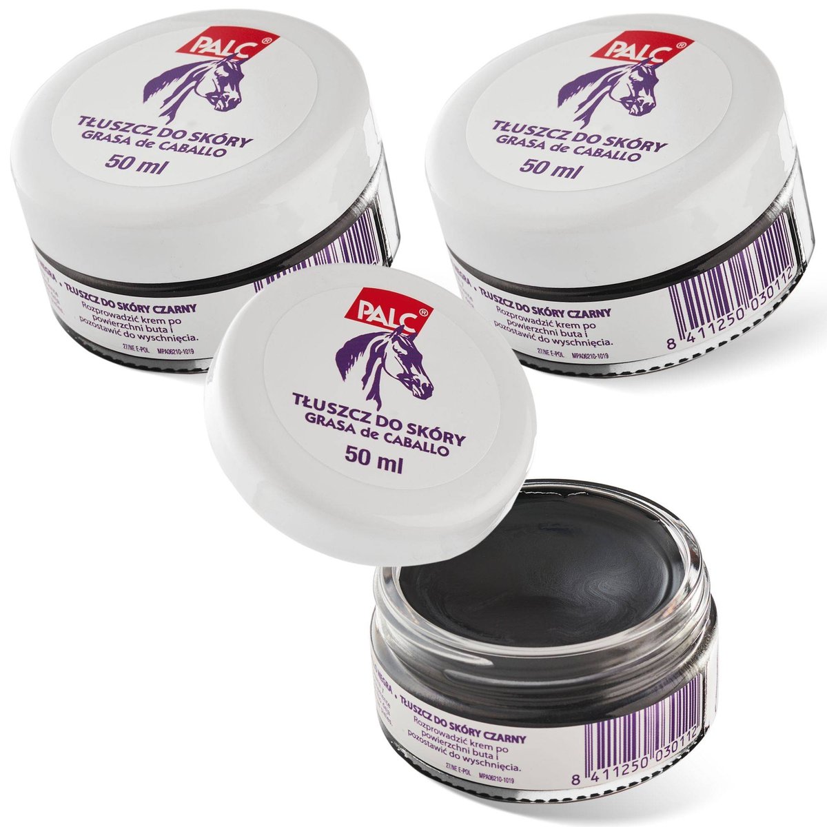 3x PALC TŁUSZCZ Z WOSKIEM 50ML CZARNY