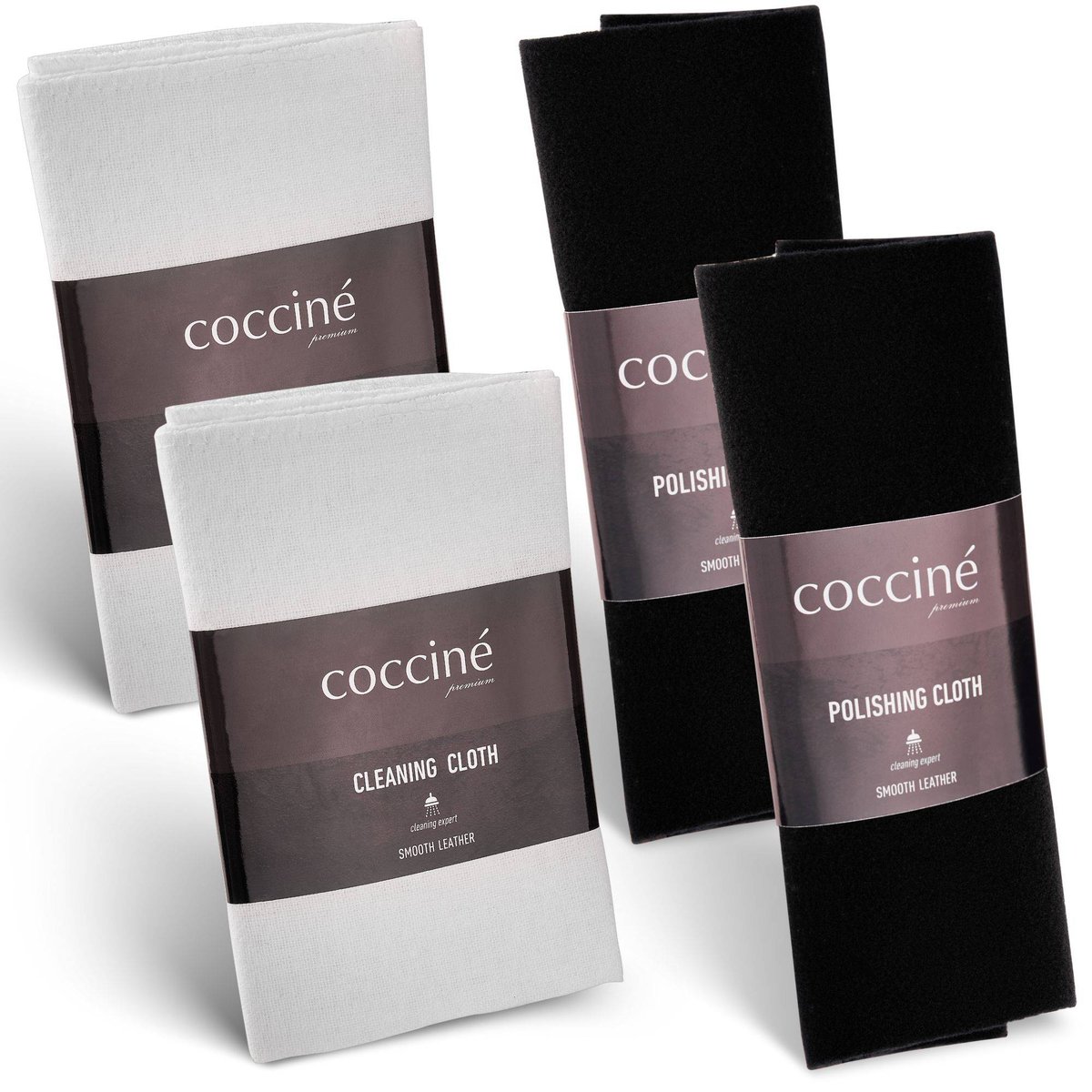 4W1 COCCINE 2X POLISHING CLOTH + 2X CLEANING CLOTH