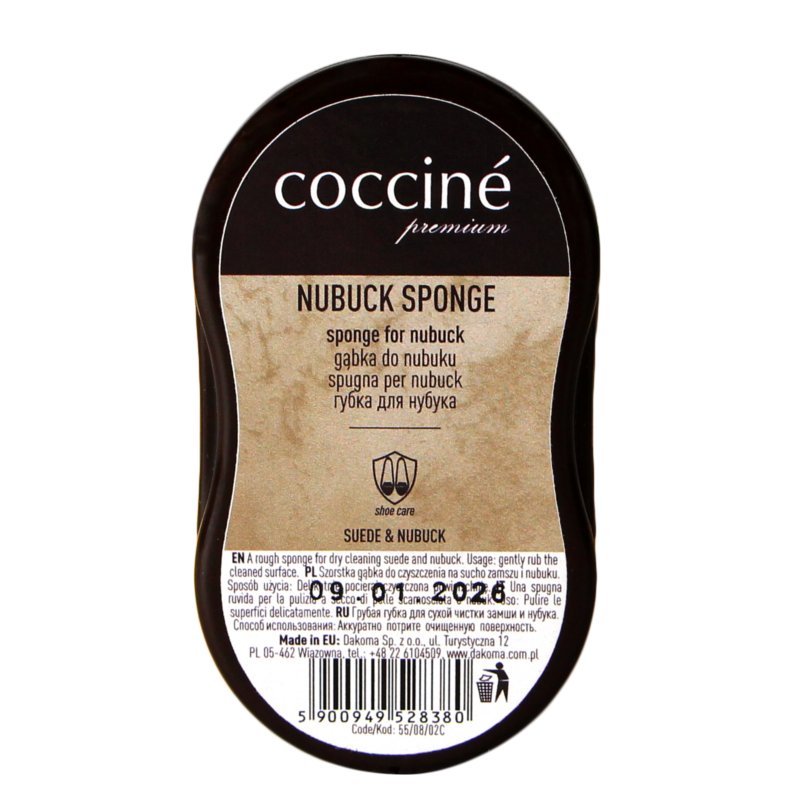 CZYŚCIK DO ZAMSZU NA SUCHO COCCINE NUBUCK SPONGE MINI