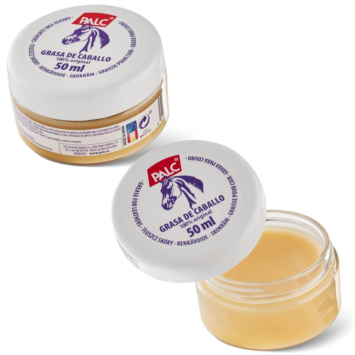 2x PALC TŁUSZCZ Z WOSKIEM 50ML BEZBARWNY