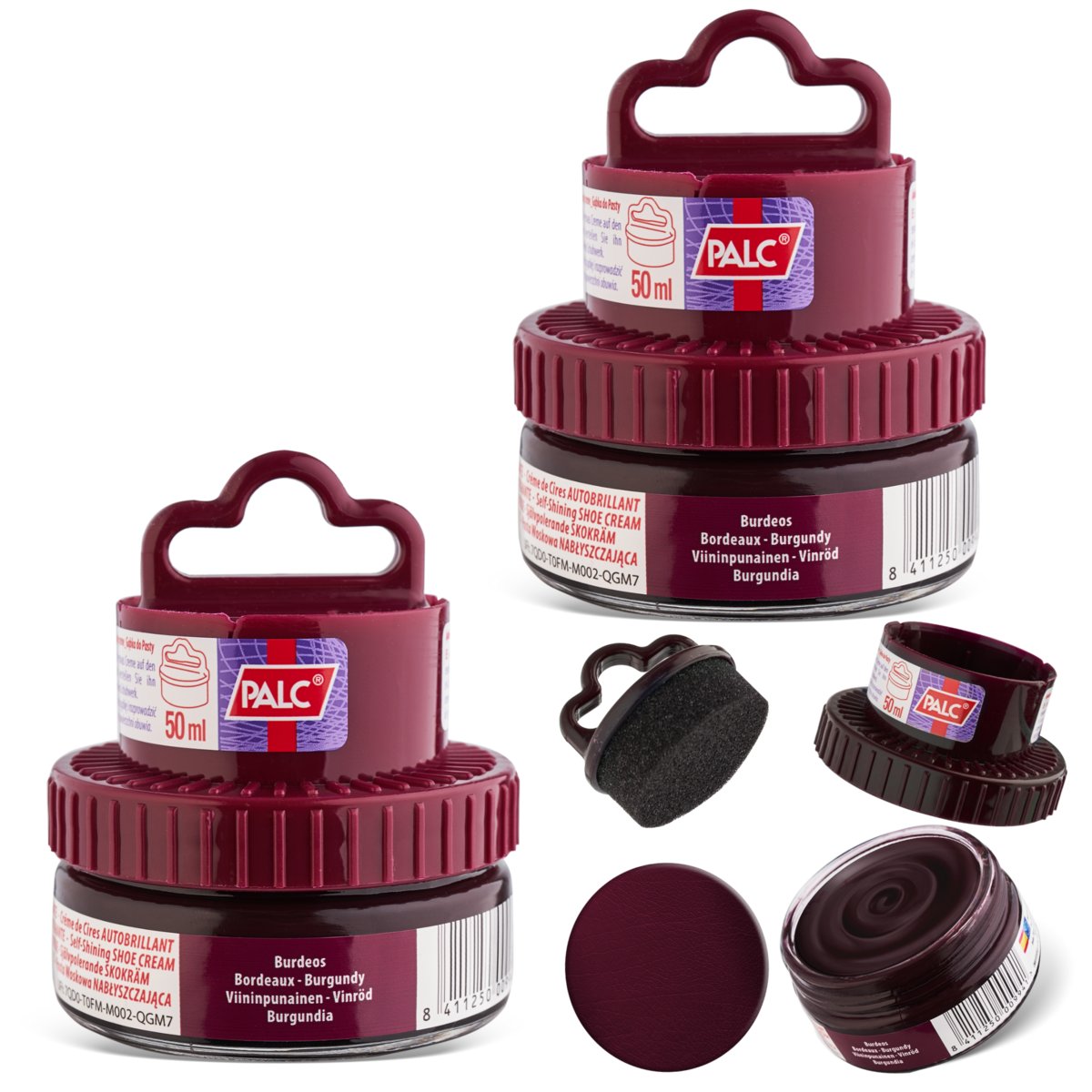 2x PALC PASTA W KREMIE 2W1 Z APLIKATOREM 50ML BORDOWY