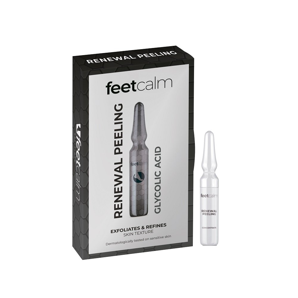 FeetCalm, Ampułki złuszczające do stóp 8% kwas glikolowy, 7x2 ml