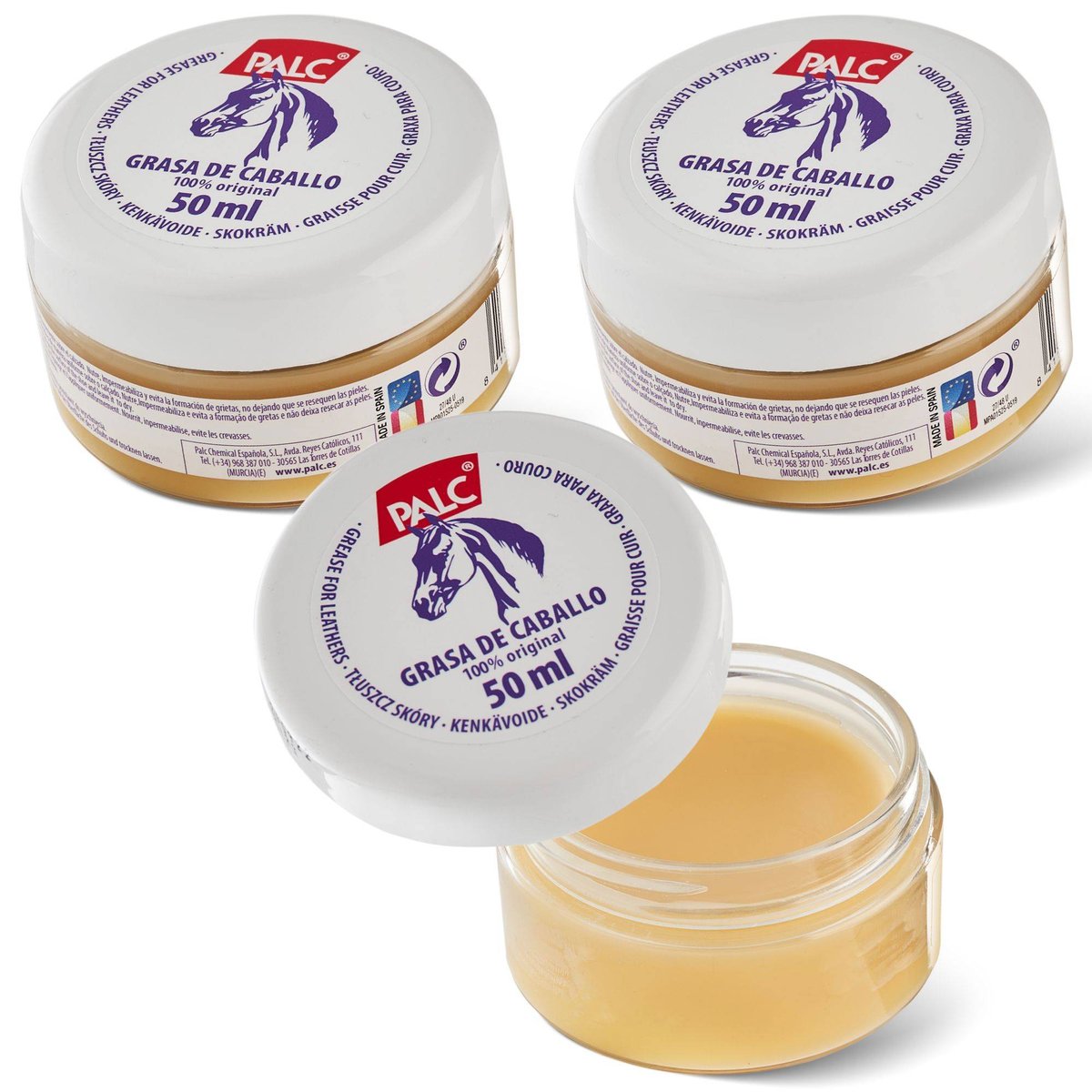 3x PALC TŁUSZCZ Z WOSKIEM 50ML BEZBARWNY
