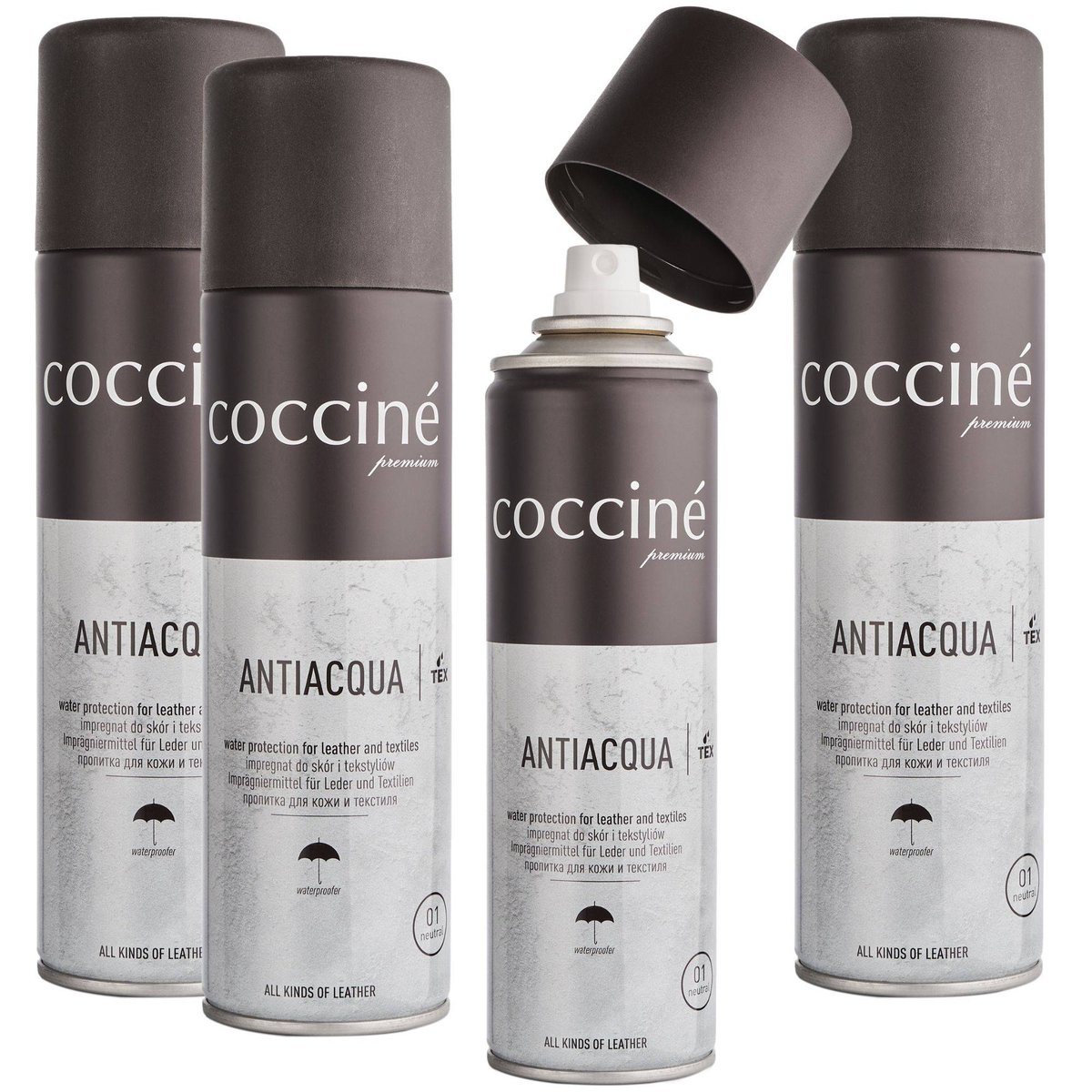 4x COCCINE IMPREGNAT ANTIACQUA BEZBARWNA 01 - 250 ml