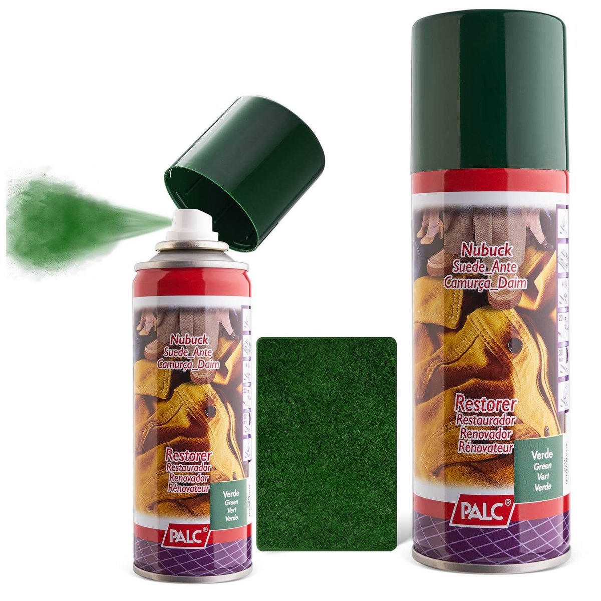 2x SPRAY DO ZAMSZU I NUBUKU PALC 200 ml ZIELONY