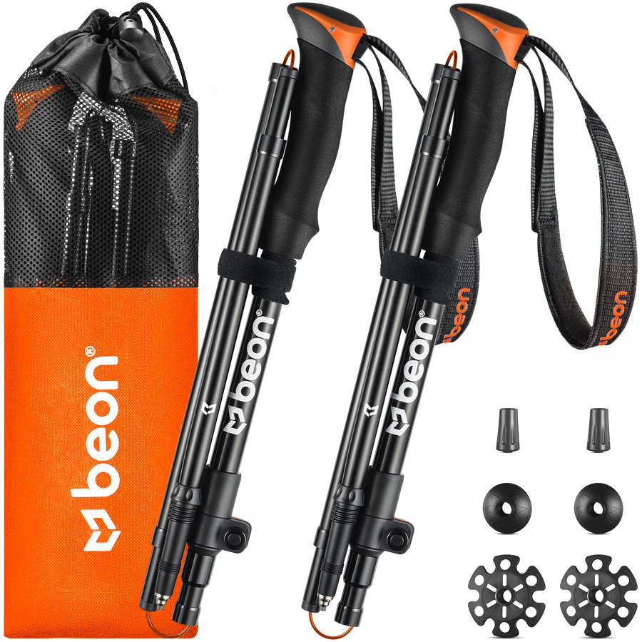 Kije trekkingowe Beon Fold Lite Orange