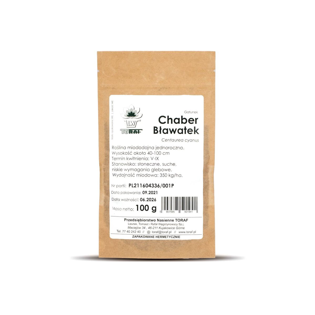Nasiona - Chaber Bławatek (100G) - Nas47
