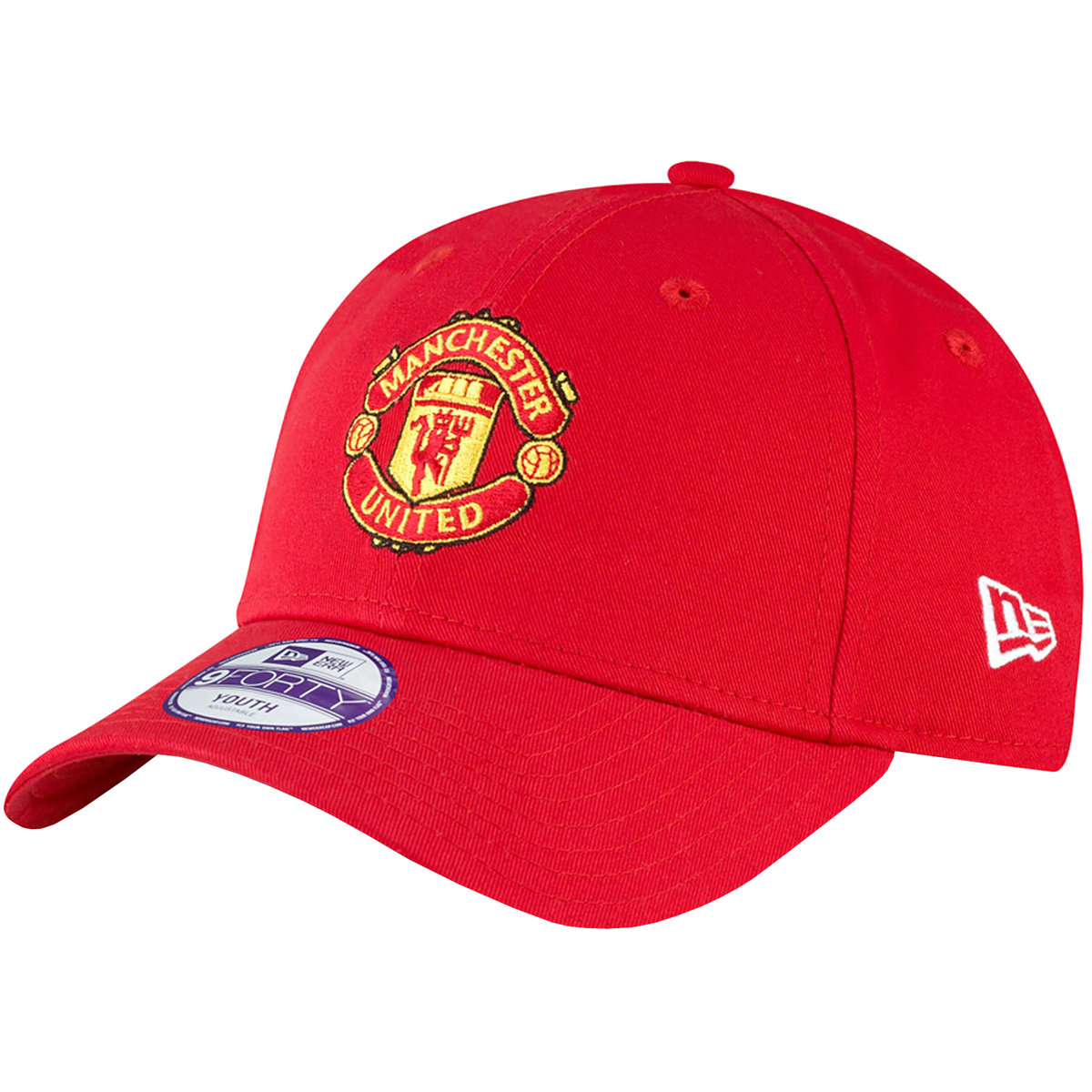 New Era 9FORTY Kids Core Manchester United Cap 11217683, dla chłopca, Czapka z daszkiem, Czerwony