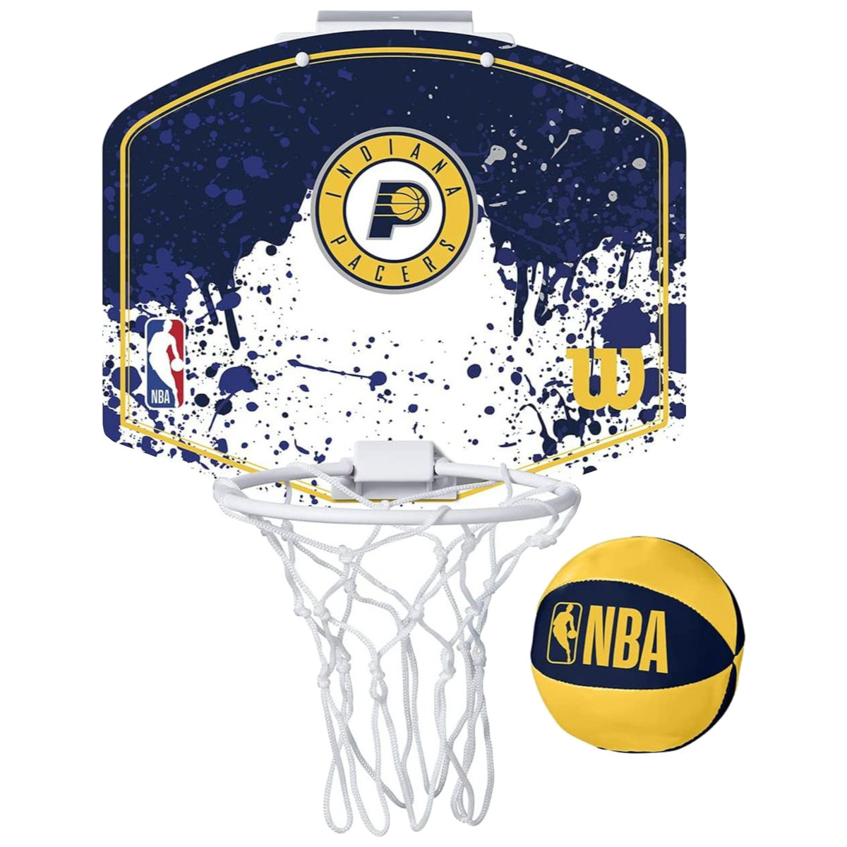 Wilson NBA Team Indiana Pacers Mini Hoop WTBA1302IND, Kobieta/Mężczyzna, Tablica do koszykówki, Granatowy