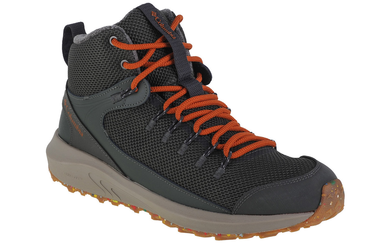 Columbia Męskie buty trekkingowe Trailstorm Mid Waterproof Omni Heat, Żwir ciepła miedź, 44.5 EU