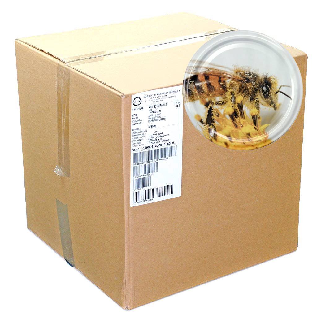 Karton zbiorczy (660 szt.) dużych nakrętek - wzór KND84