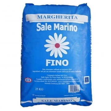 Sól morska drobna spożywcza FINO MARGHERITA CIS 25kg (i do basenu)