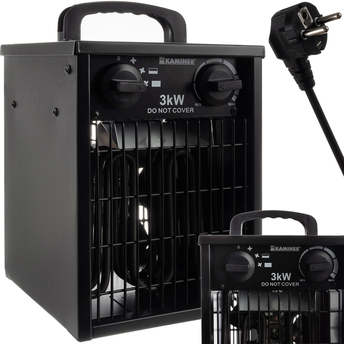 Nagrzewnica Elektryczna Dmuchawa Farelka 3000W 3kW KAMINER
