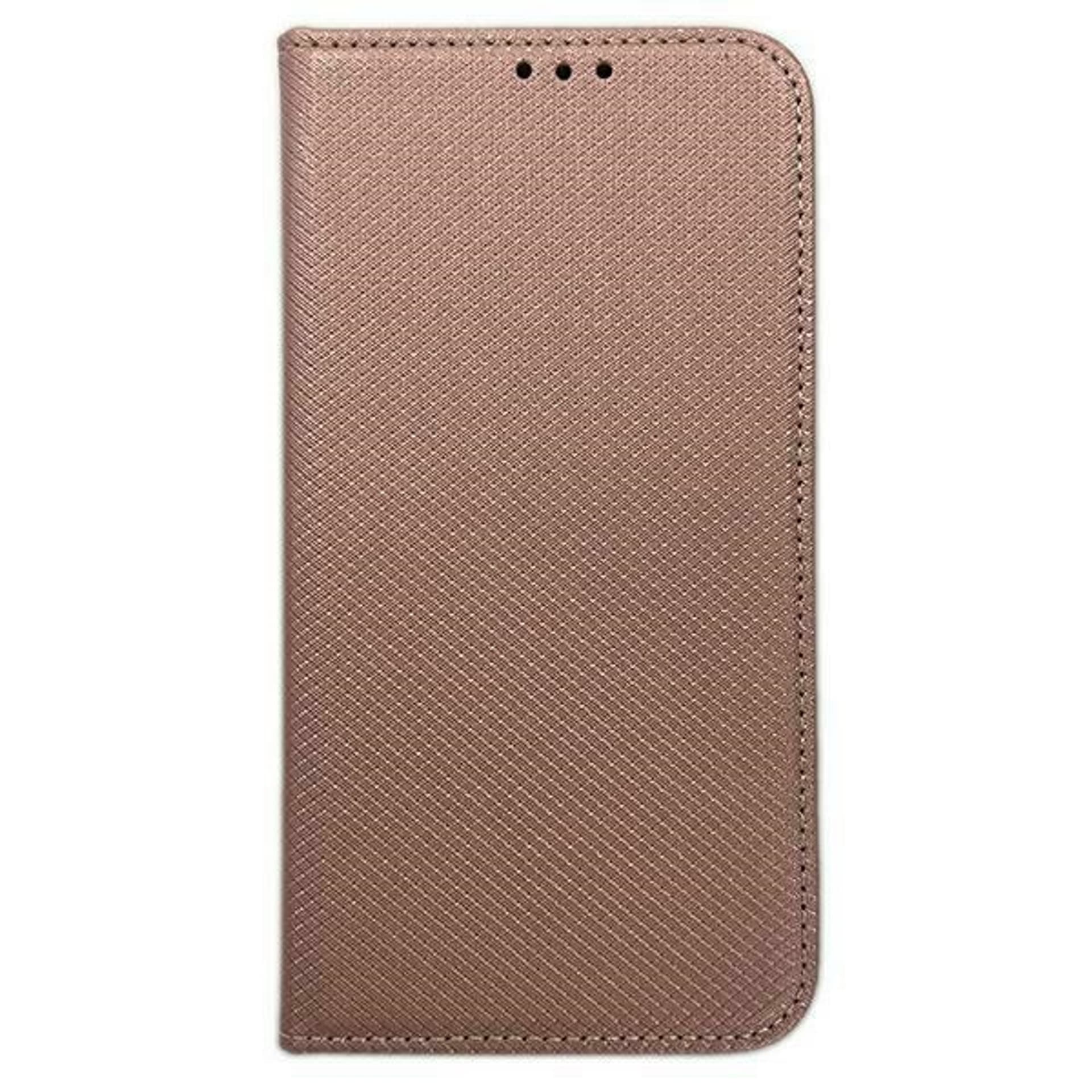 Etui Smart Magnet book Honor Magic5 Lite różowo złoty/rose gold