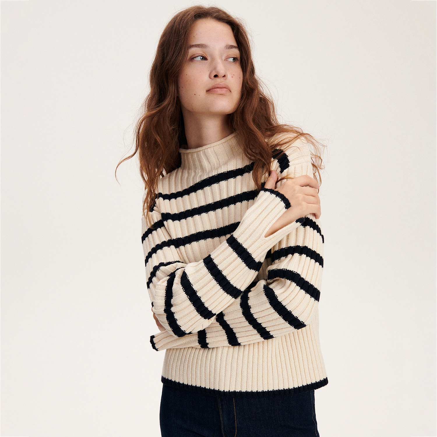 Reserved - Sweter ze stójką - Wielobarwny